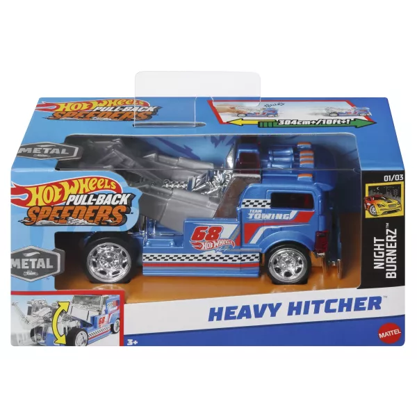 Hot Wheels: Felhúzható kisautó - Heavy Hitcher