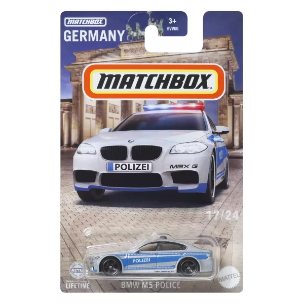 Matchbox: Európa kollekció - BMW M5 Police kisautó