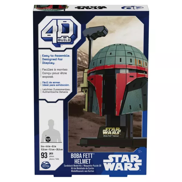 Star Wars: Boba Fett sisak 4D puzzle - 93 darabos