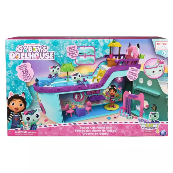 Gabbys Dollhouse: Set de joacă vaporul lui Gabi cu accesorii