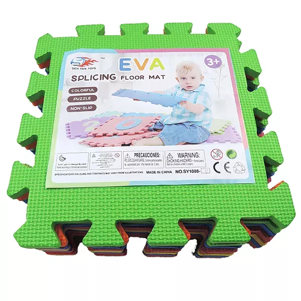 Tapete de brinquedo de quebra-cabeça - Colorido