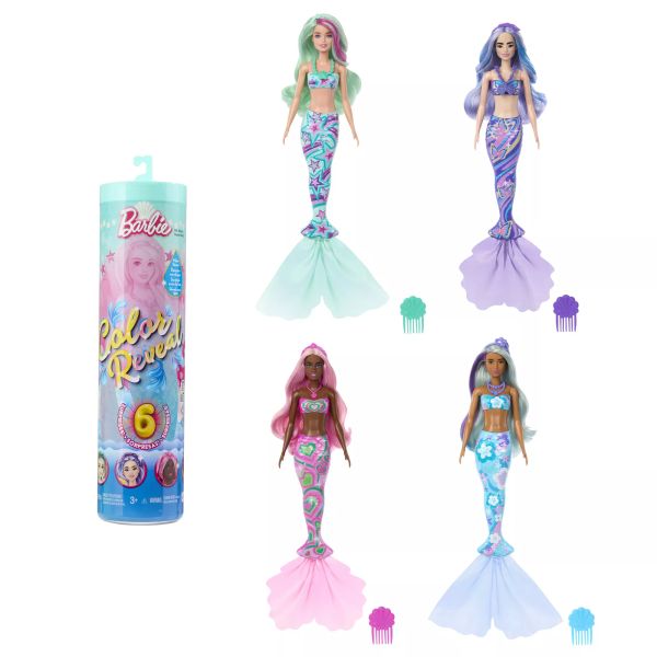 Barbie: Color Reveal meglepetés sellő baba