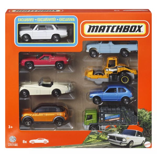 Matchbox: Set de mașinuțe, 8 buc - diferite