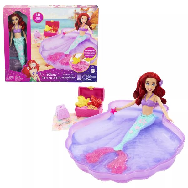 Prințesele Disney: păpușa Ariel și piscina ei