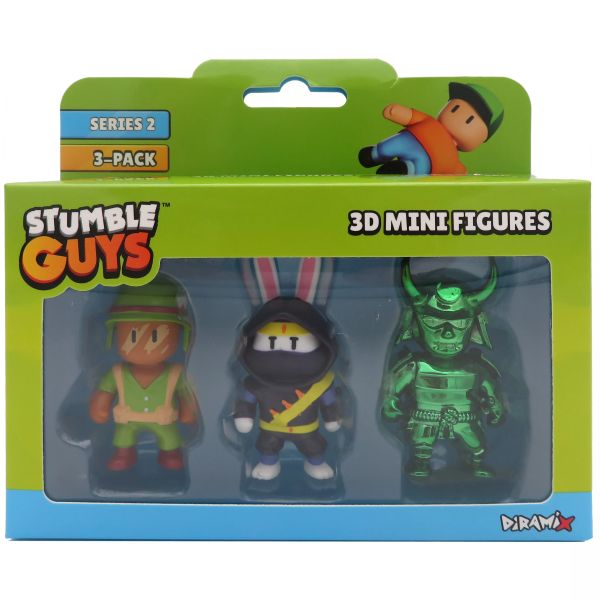 Stumble Guys: Mini figurine 3D, seria 2, set de 3 buc - diferite