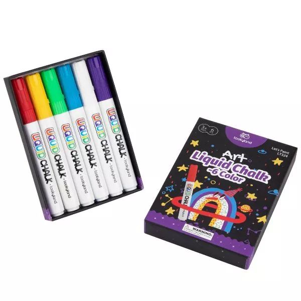 Tookyland: Marcador de giz líquido para todas as superfícies - 6 unidades