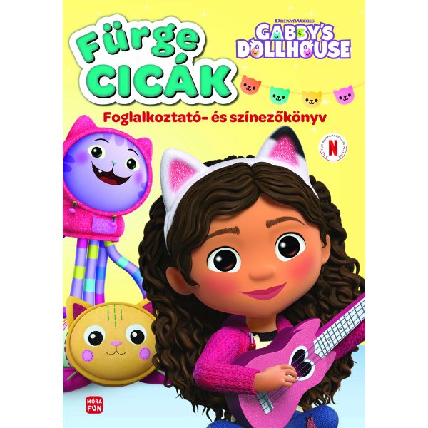 Maison de poupée Gabi : Chats agiles - Livre d'activités et de coloriage - en hongrois