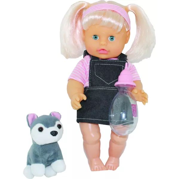 Bambolina: Nena játékbaba kutyával - 36 cm