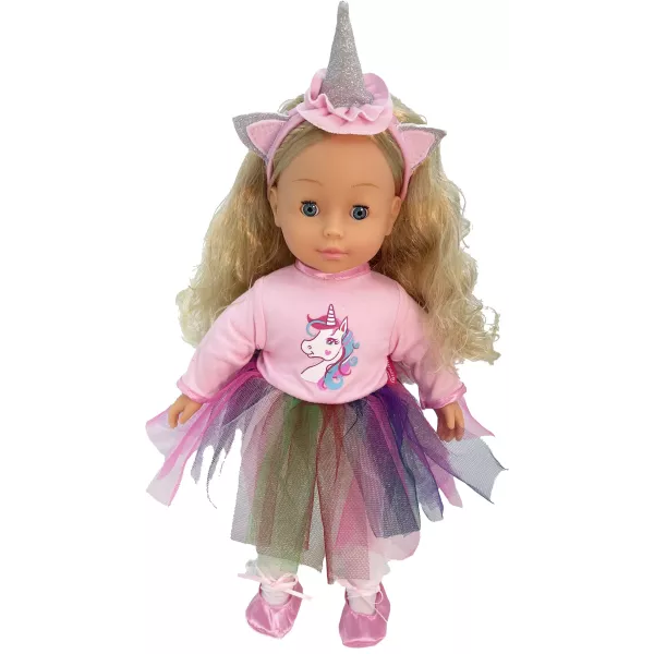 Bambolina: Molly, la bambola parlante in ungherese con corna da unicorno - 40 cm