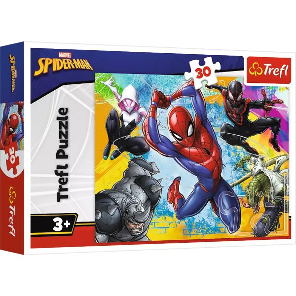 Trefl: Spiderman și prietenii - puzzle cu 30 piese