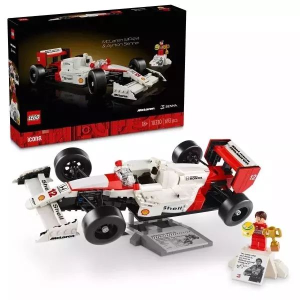 LEGO Icons: McLaren MP4/4 & Ayrton Senna CSOMAGOLÁSSÉRÜLT