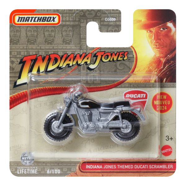 Matchbox: Indiana Jones Themed Ducati Scrambler kisautó