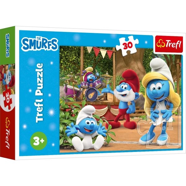 Trefl: The smurfs - puzzle cu 30 de piese