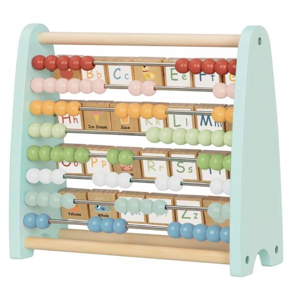Tooky Toy: Kétoldalú fa abakusz akciós termékkép 1