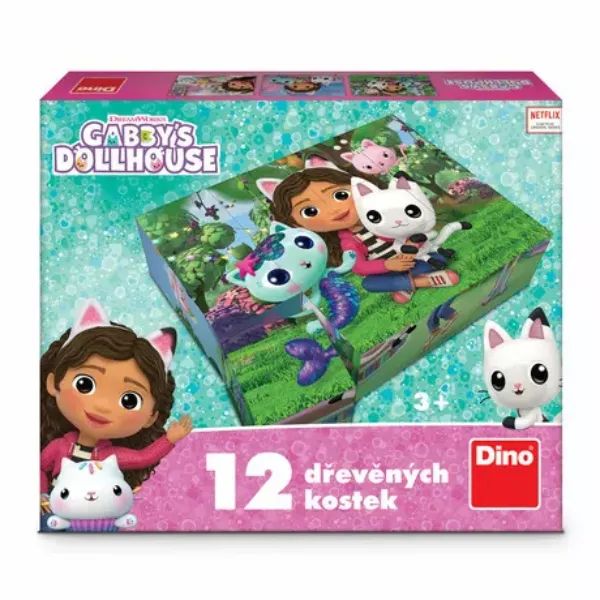 Gabby s Dollhouse: Cub de poveste din lemn - 12 buc