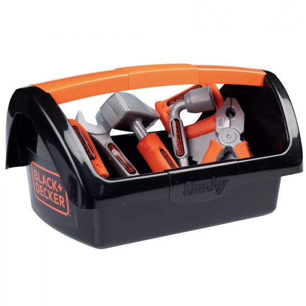 Smoby: Black & Decker cutie de scule cu 6 accesorii