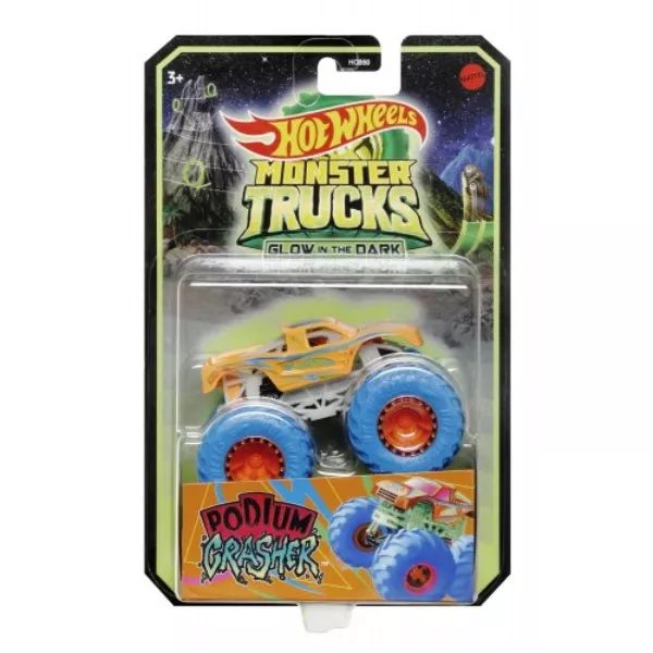 Hot Wheels: Monster Trucks - Sötétben világító Podium Gasher