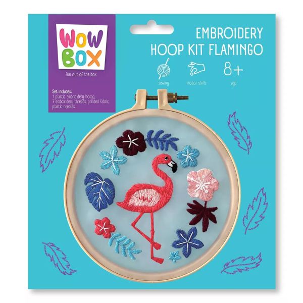 Wow Box: Set de brodat - Flamingo