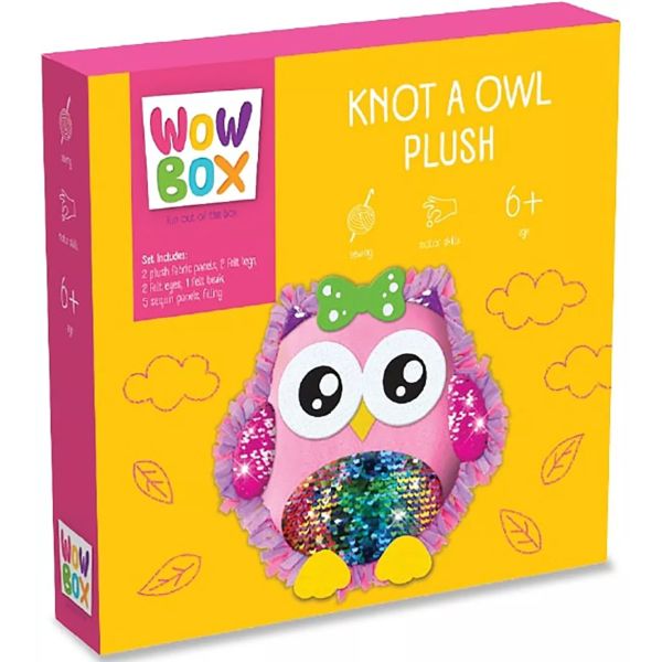 Wow Box: Set de creat figurină de pluș - Bufniță