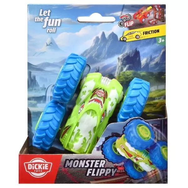 Dickie: Monster Flippy átfordulós járgány, 10 cm - többféle