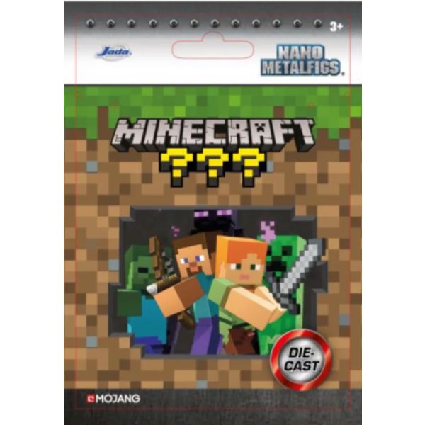 Jada Toys: Minecraft meglepetés nanofigura, 4 cm - 1. széria