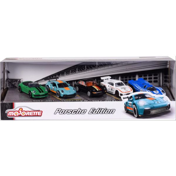 Majorette: Porsche set de mașinuțe - 5 buc