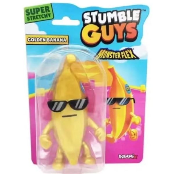 Monsterflex: Stumble Guys figurină care poate fi întinsă - Golden Banana