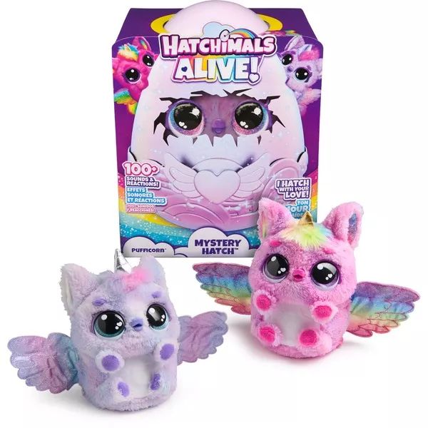 Hatchimals Alive: Ou uriaș surpriză - Pufficorn - diferite