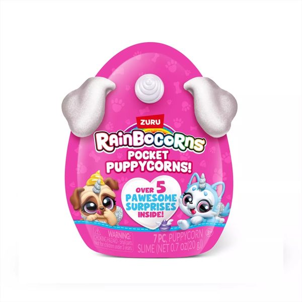 Zuru: Figuras sorpresa Rainbocorns Pocket Puppycorn, serie 1 - 15 cm