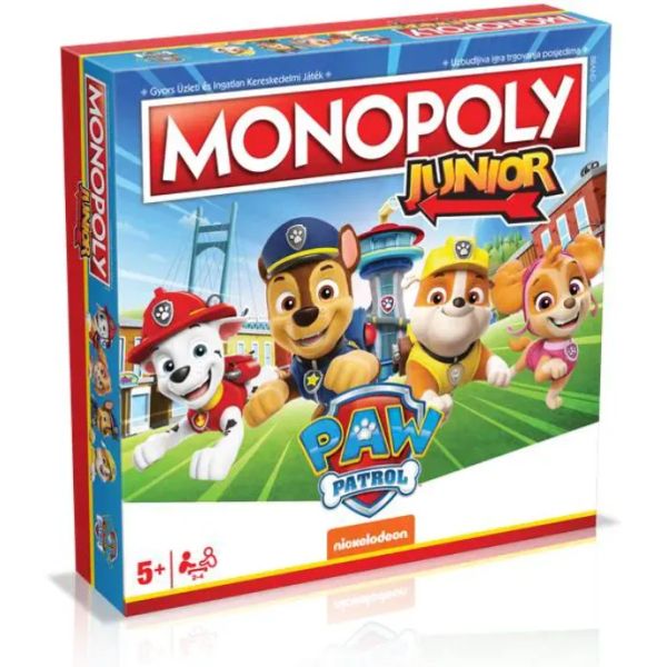 Monopoly Junior - ediția Paw Patrol - limba maghiară