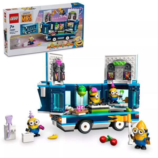 LEGO® Gru 4 Autobuzul de petrecere al minionilor 75581