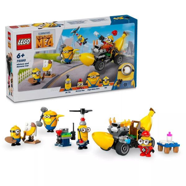 LEGO® Gru 4 Minionii și mașina-banană 75580