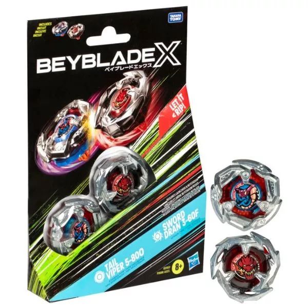 BeyBlade X: Spinner, 2 buc - diferite