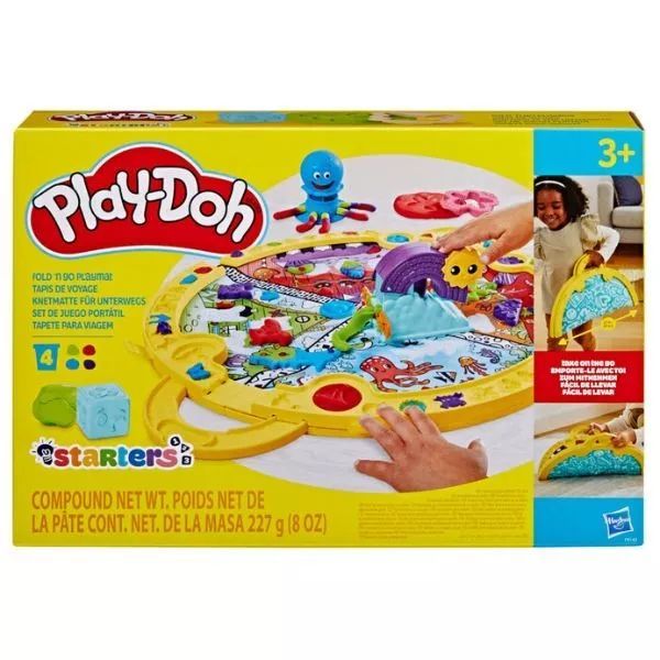 Play-Doh: Fold N Go hordozható játszószőnyeg és gyurmakészlet akciós termékkép 1