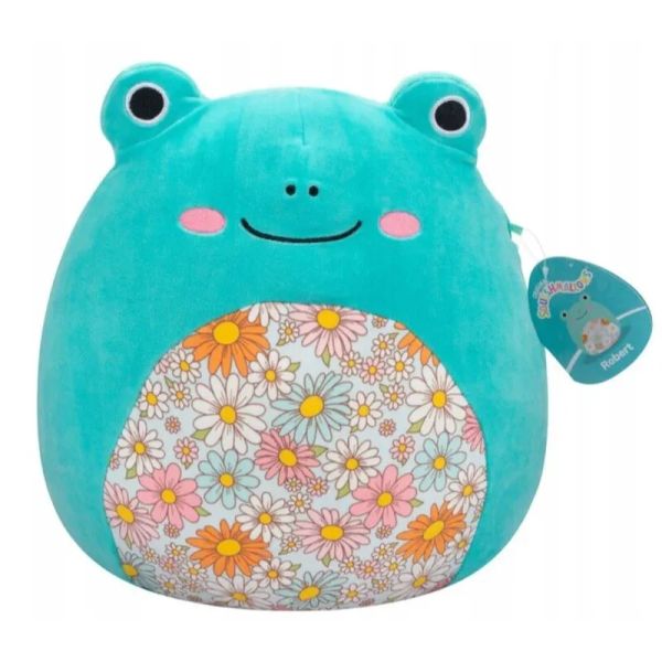 Squishmallows: Robert, a kék vízibéka plüssfigura - 20 cm