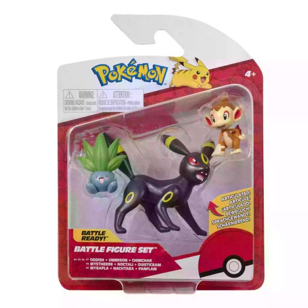 Pokémon: Harci figura szett - Chimchar, Oddish, Umbreon