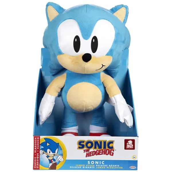 Sonic: Figurină de pluș uriașă - 50 cm