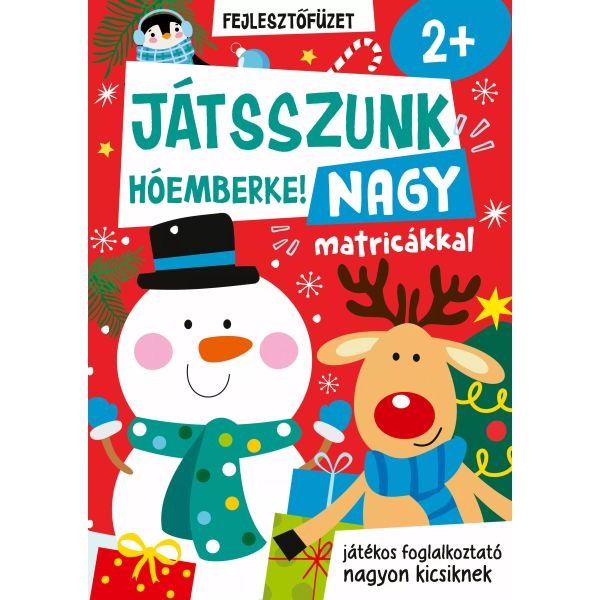 Játsszunk, hóemberke! foglalkoztató nagy matricákkal