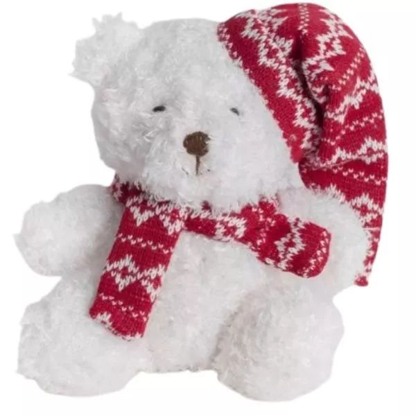 Ursuleț de pluș de Crăciun- 16 cm
