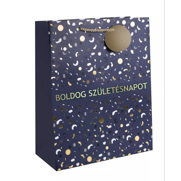 Geschenktüte mit der Aufschrift Alles Gute zum Geburtstag - 11 x 14 cm - blau