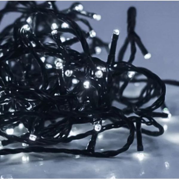 DecoTrend Basic: Cordão de luzes para exterior, 1000 LEDs, luz branca fria