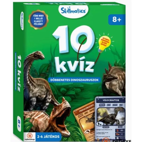 10 kvíz: Döbbenetes dinoszauruszok társasjáték