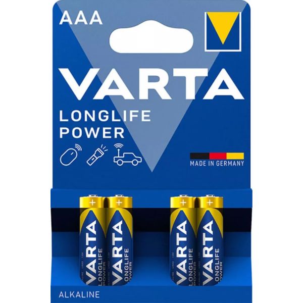 Varta: Longlife Power elem AAA - 4 db