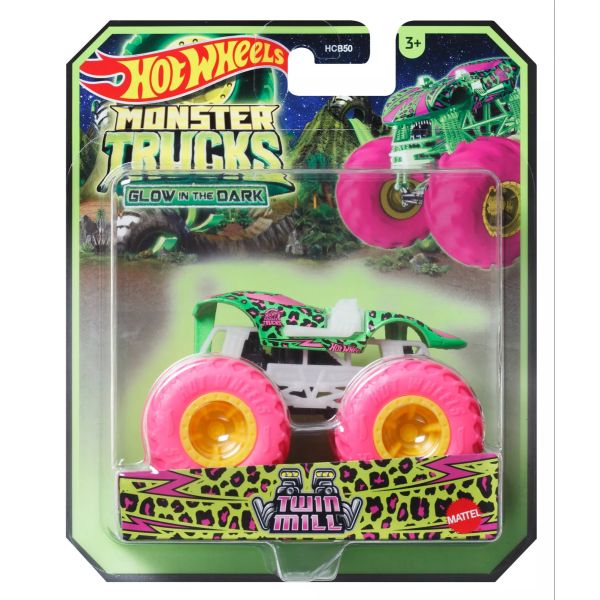 Hot Wheels: Sötétben világító Monster Trucks - Twin Mill