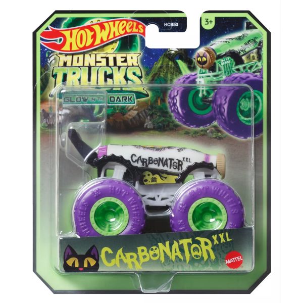 Hot Wheels: Monster Truck care luminează în întuneric - Carbonator XXL