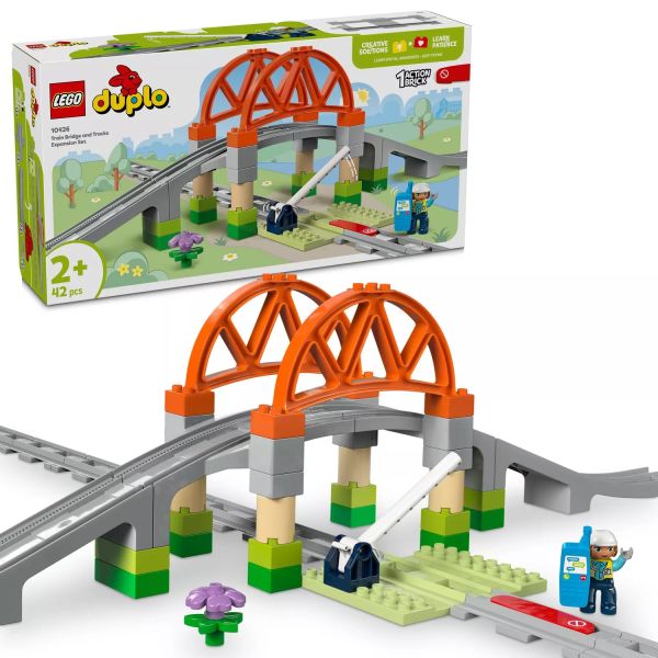 LEGO® DUPLO® Vasúti híd és sínek kiegészítő szett 10426