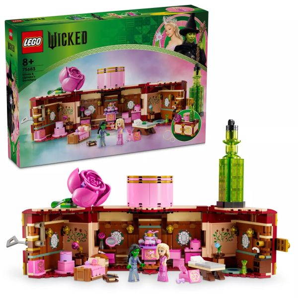 LEGO® Wicked Glinda és Elphaba kollégiumi szobája 75683