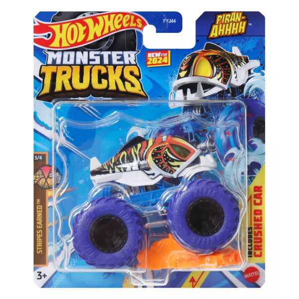 Hot Wheels Monster Trucks: Piran-Ahhhhh kisautó, 1:64