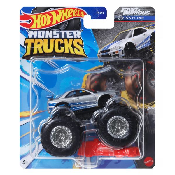 Hot Wheels Monster Trucks: Fast&Furious kisautó, 1:64