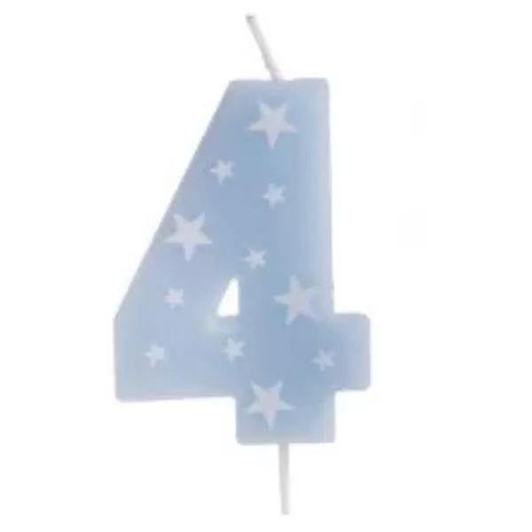 Színes születésnapi számgyertya, 6 cm - 4 akciós termékkép 1